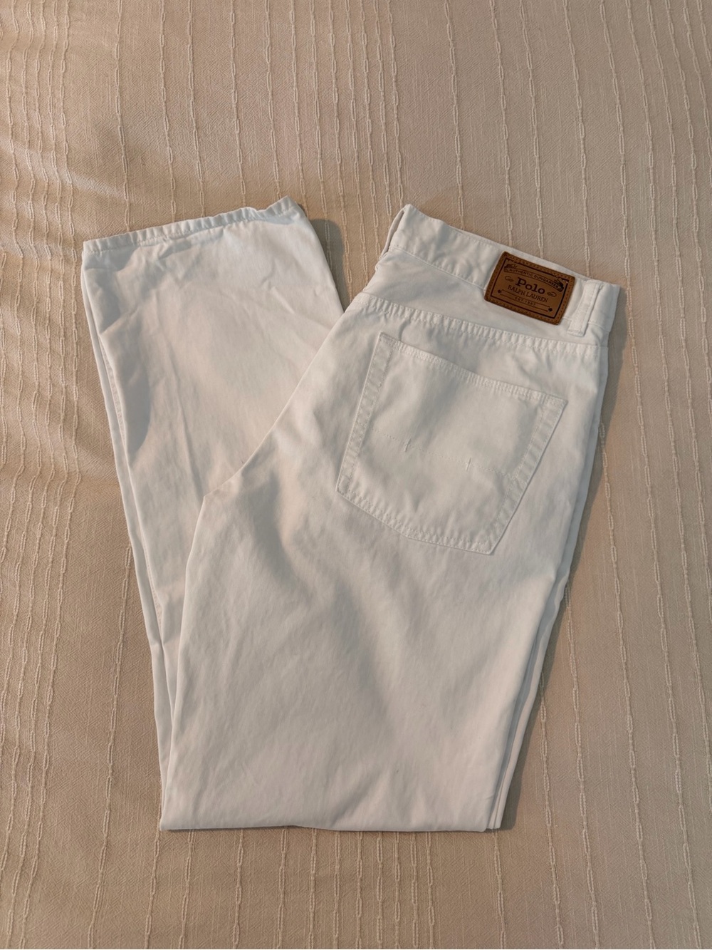 Polo by Ralph Lauren White Men’s Straight-Leg Jeans 34x32